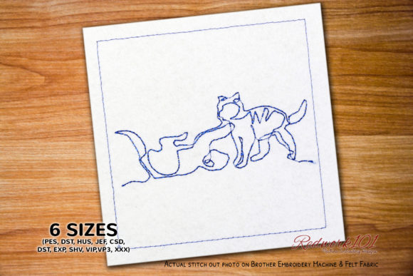 A Designer's Review of the Funniest Cat Fight Redwork