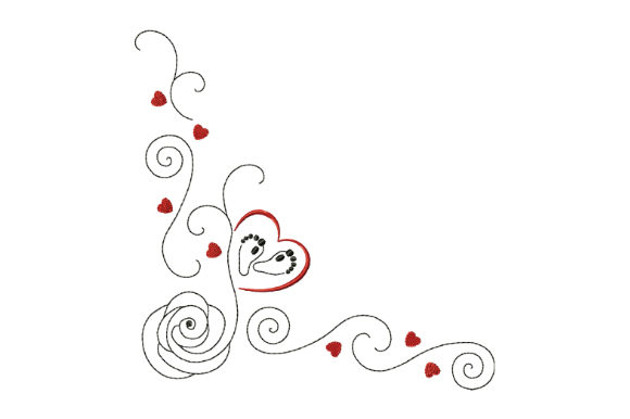 A Designer's Review of the Rose, Heart, Baby Feet Embroidery