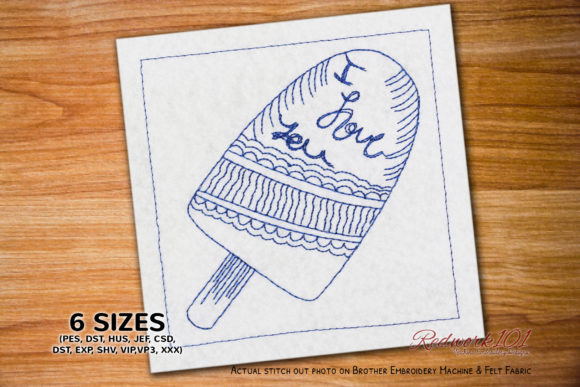 A Designer’s Review of the I Love You Candy Lineart Embroidery Design