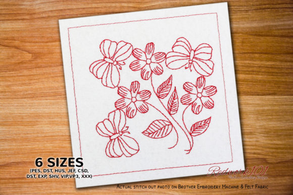 A Floral Butterfly Lineart Design for Real Projects
