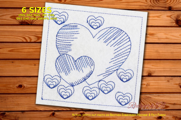 All Hearts: A Cozy Redwork Design for Gifts