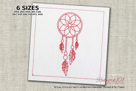 Dream Catcher Symbol Redwork Design Review
