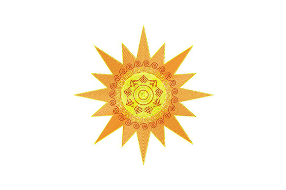 Embroidering Joy: A Designer's Review of Yellow-Orange Sun