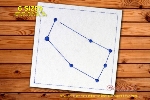 Embroidery Review: Star Constellation of Gemini Redwork