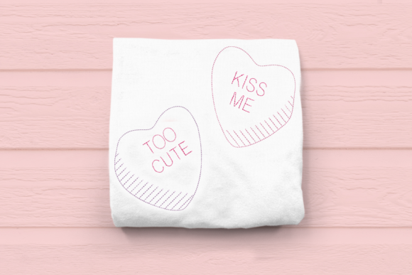 Is the Linework Candy Hearts Embroidery Design Practical?
