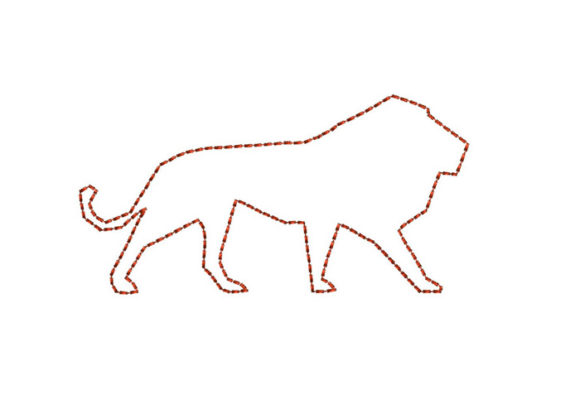 Lion Bean Stitch: A Majestic Design for Holiday Product Lines