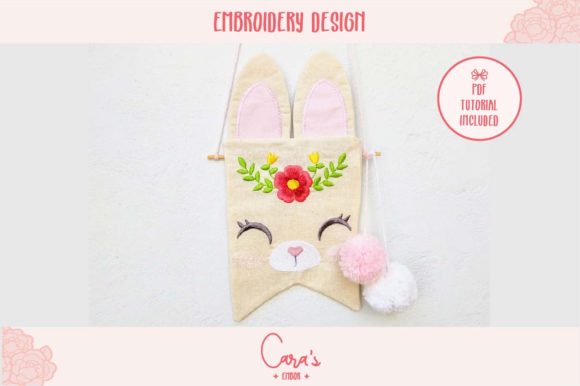 Reviewing Bunny Banner in the Hoop for Personalized Gift Products