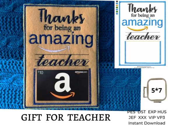 Teacher Gift Card Holder Embroidery: A Seasonal Designer Review